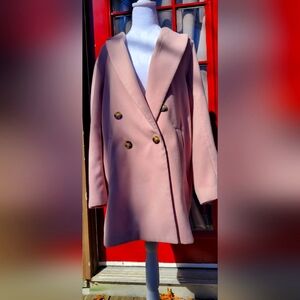 H&M Light Pink Coat size 8 women